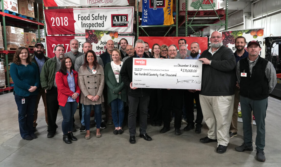 Weis Markets donates 275,000 to Central Pennsylvania Food Bank News